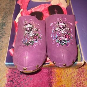 Ed Hardy Clog Heels